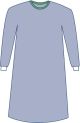 Sterile Eclipse Non-Reinforced Surgical Gown with Set-in Sleeves, AAMI Level 2, Size XL
